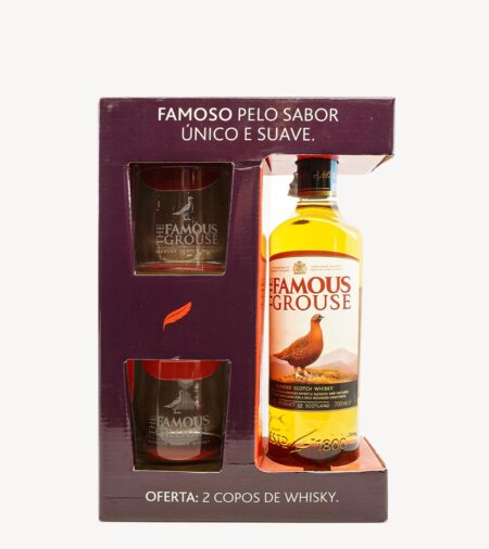 Gift Whisky Famouse Grouse c/ Copos 70cl