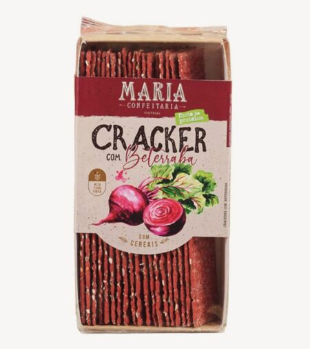 Crackers com Beterraba Maria Confeitaria
